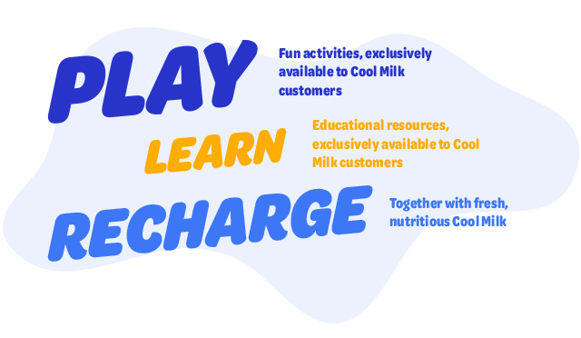 Cool milk moments play learn recharge